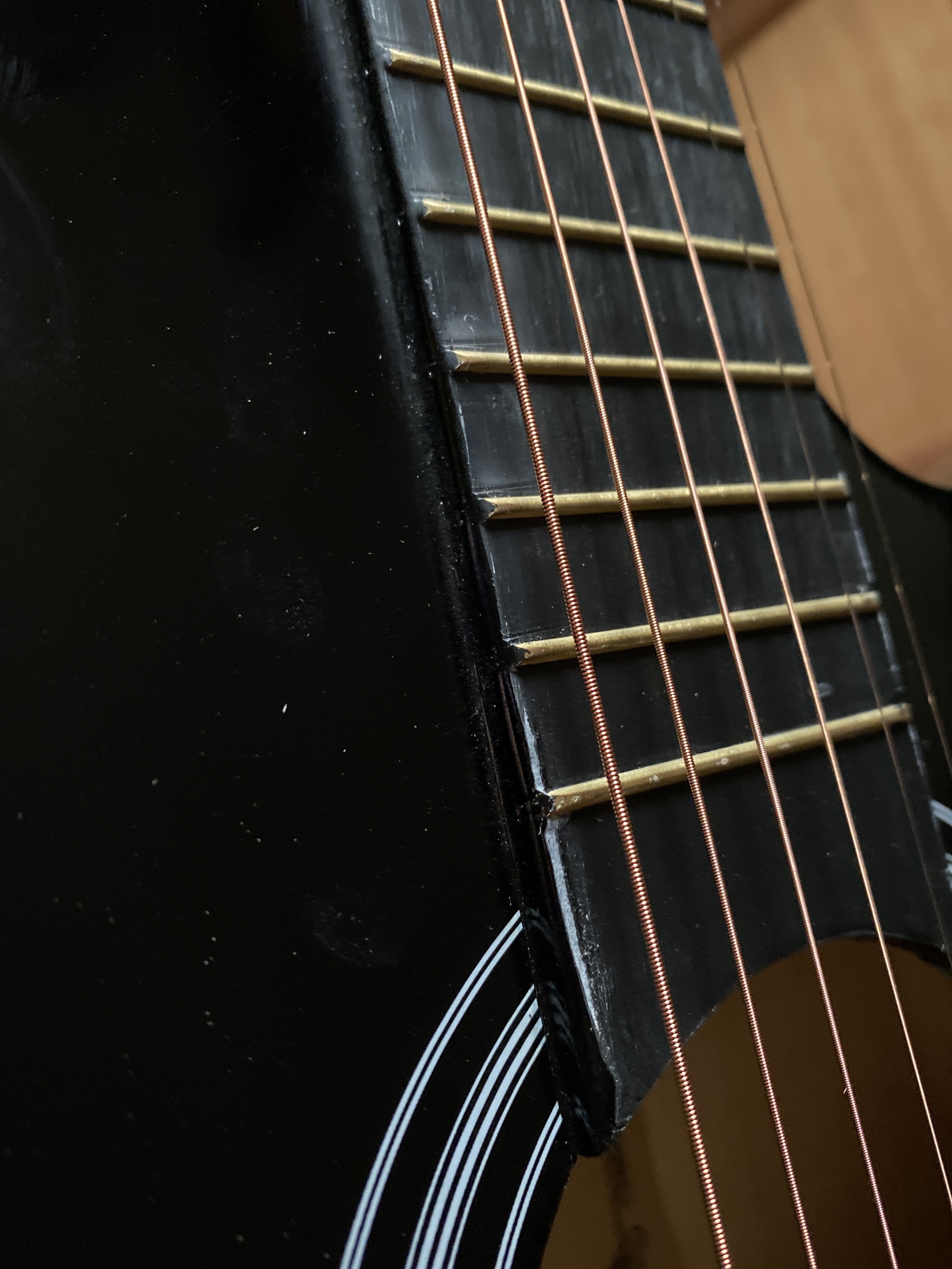 Фотография покупателя товара Акустическая гитара Fante FT-D38-BK, с вырезом, черная - Фото 2