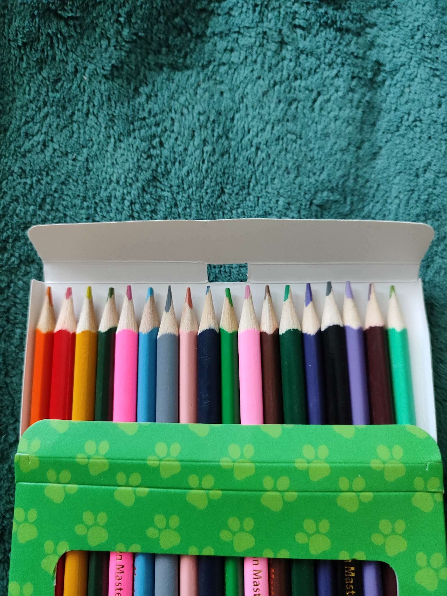 Фотография покупателя товара Цветные карандаши, 18 цветов, трехгранные, Щенячий патруль - Фото 2