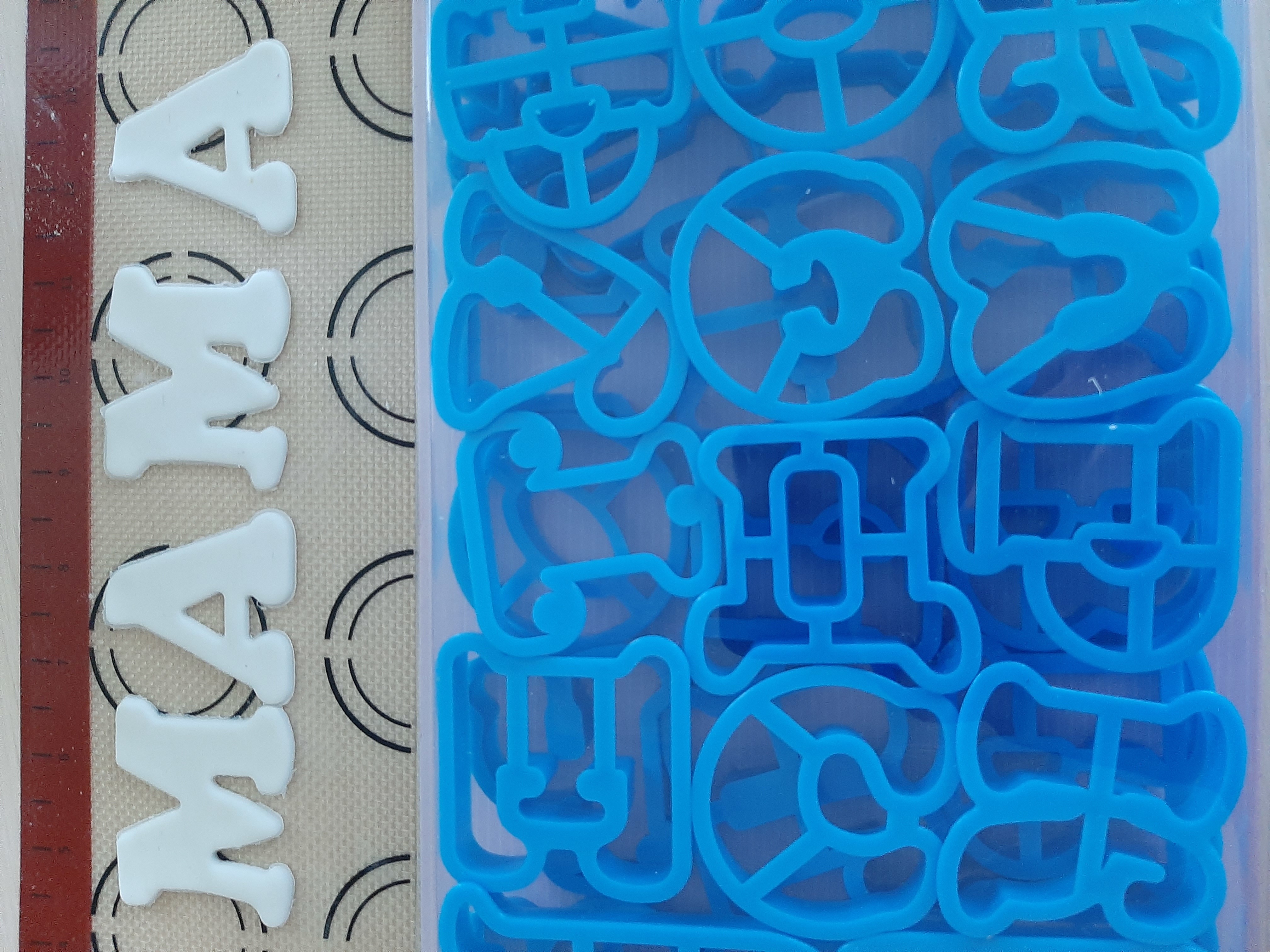 Фотография покупателя товара Набор форм для вырезания печенья «Русский алфавит», цвет голубой - Фото 9