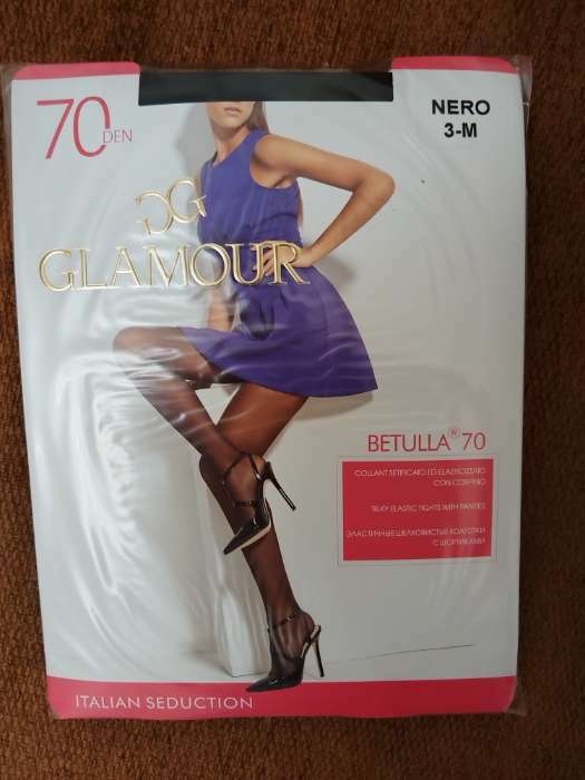 Фотография покупателя товара Колготки женские GLAMOUR Betulla 70 ден, цвет чёрный (nero), размер 2 - Фото 1