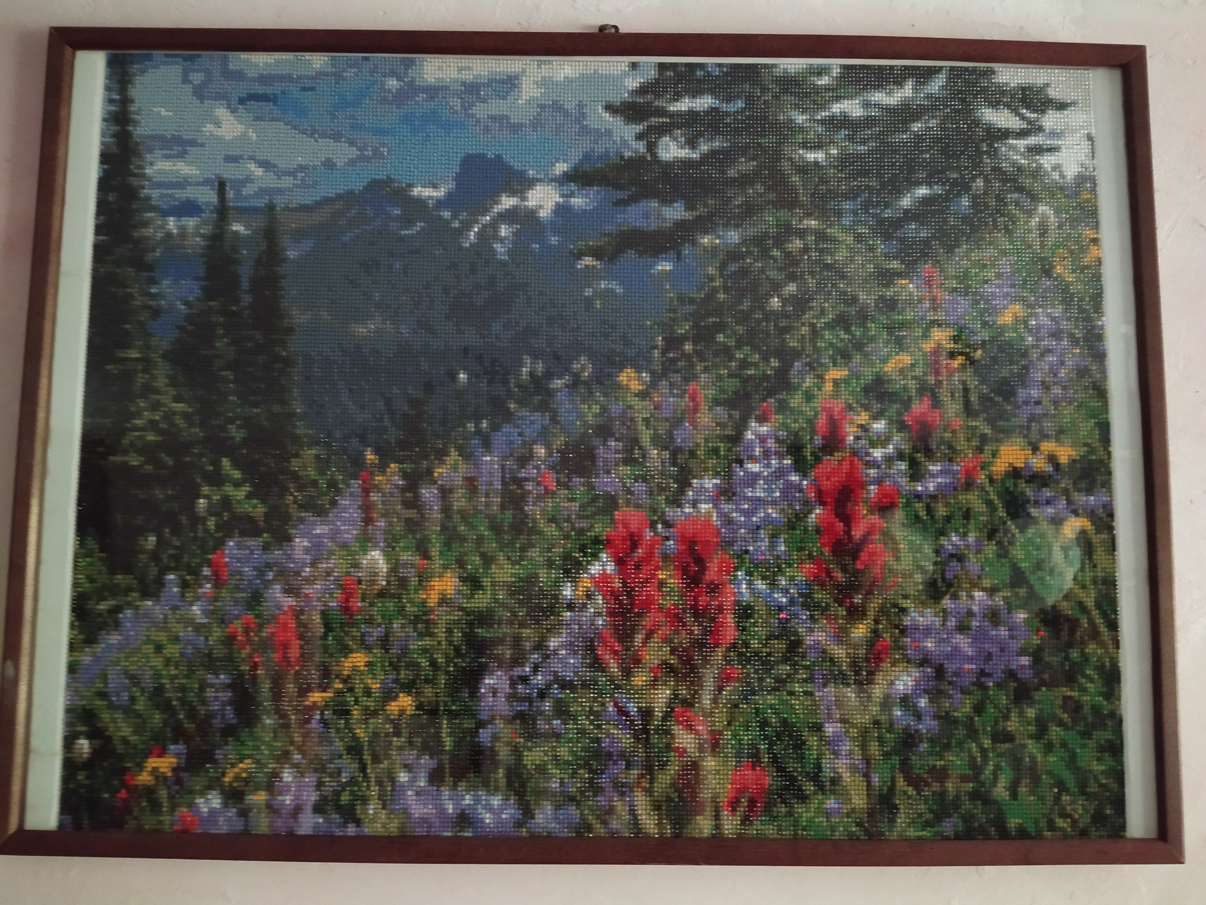 Фотография покупателя товара Алмазная мозаика «Весна в горах», 65×50 см, 45 цветов - Фото 1