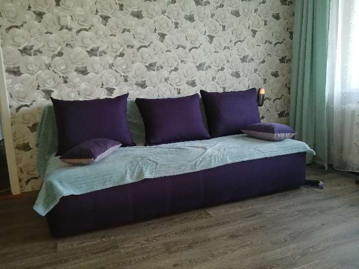 Фотография покупателя товара Диван-кровать «Лайн», обивка «папермон фиолетовый»
