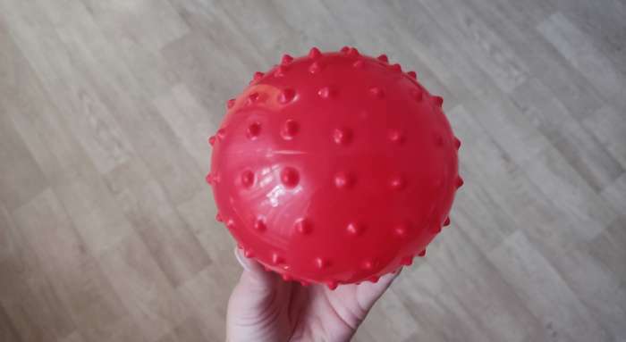 Фотография покупателя товара Мяч массажный, d=10 см, 22 г, цвета МИКС - Фото 21