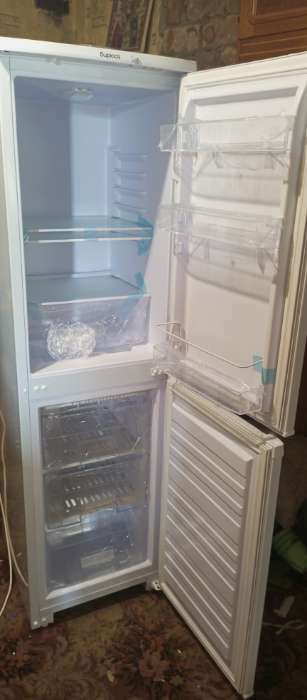 Фотография покупателя товара Холодильник "Бирюса" 120, двухкамерный, класс А, 205 л, белый - Фото 1