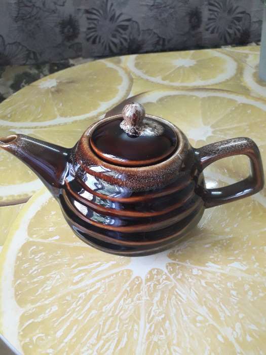 Фотография покупателя товара Чайник для заварки "Волна", коричневый, керамика, 0.8 л - Фото 4