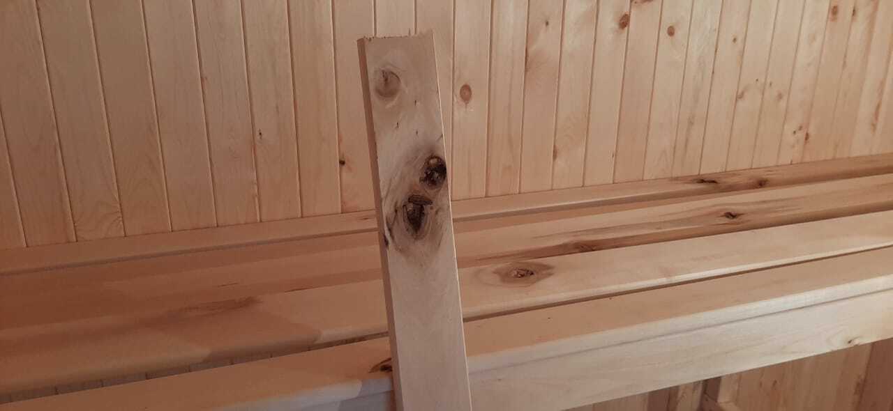 Фотография покупателя товара Полок прямой для бани «Добропаровъ», липа, сорт ВC, 2000×90×26 мм - Фото 14