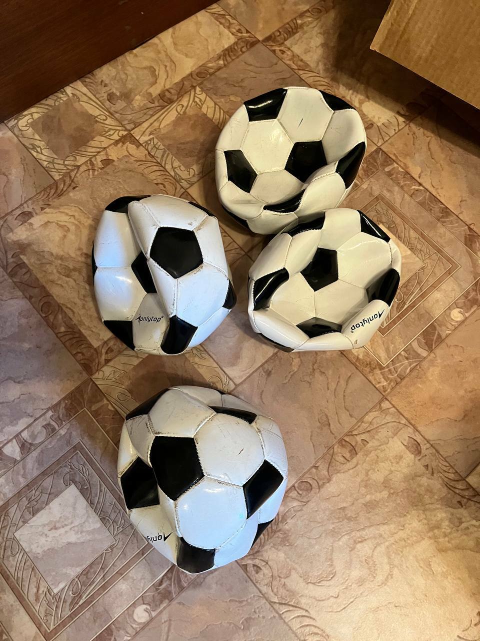 Фотография покупателя товара Мяч футбольный ONLYTOP, PVC, машинная сшивка, 32 панели, р. 3