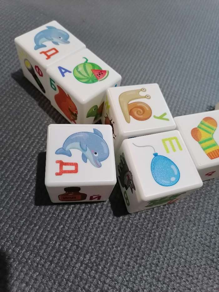 Фотография покупателя товара «Кубики для умников. Учим алфавит», 12 штук - Фото 5