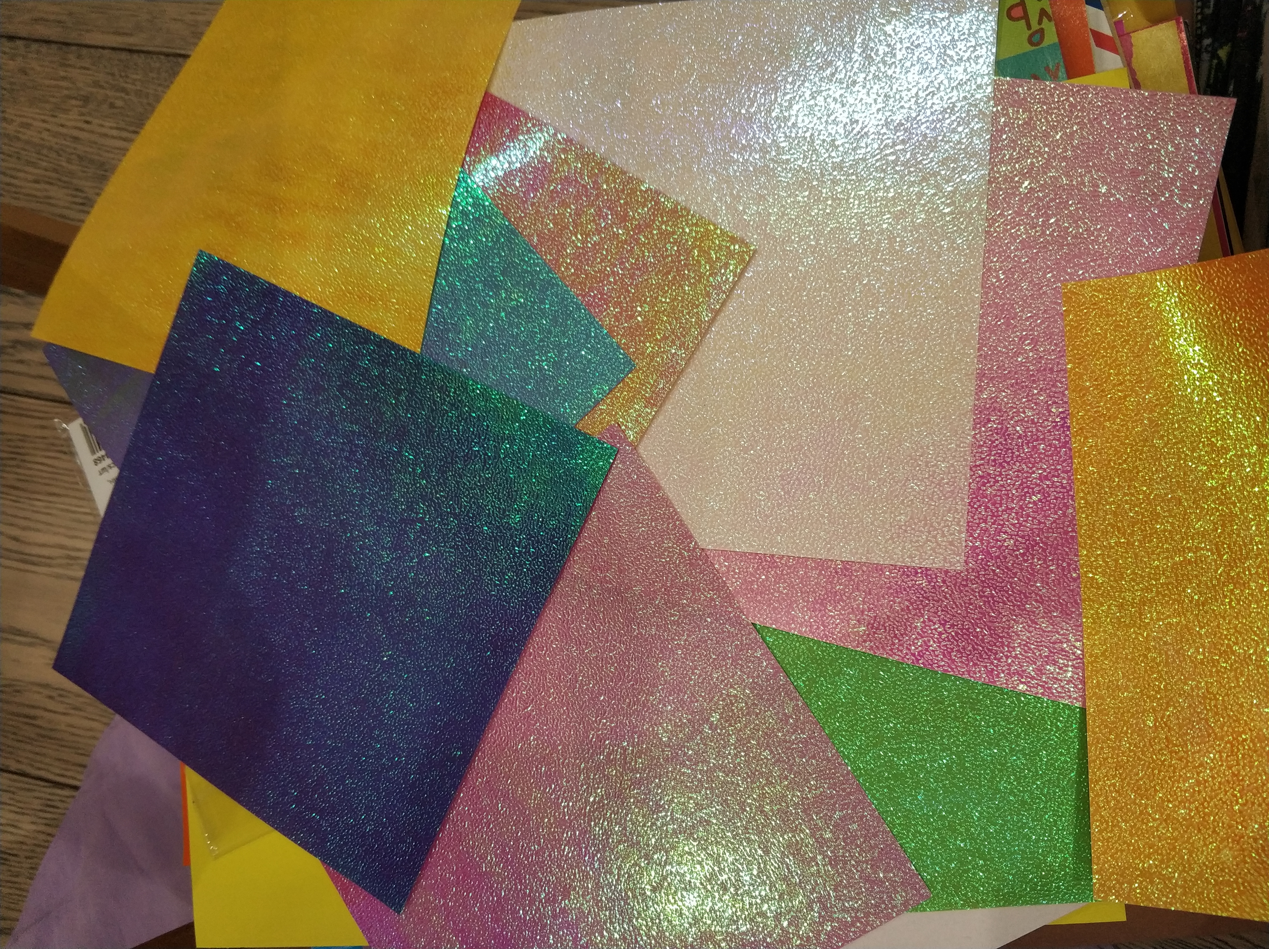 Фотография покупателя товара Бумага цветная Mazari, 150 х 150 мм, 10 листов, 10 цветов, блёстящая, однотонная