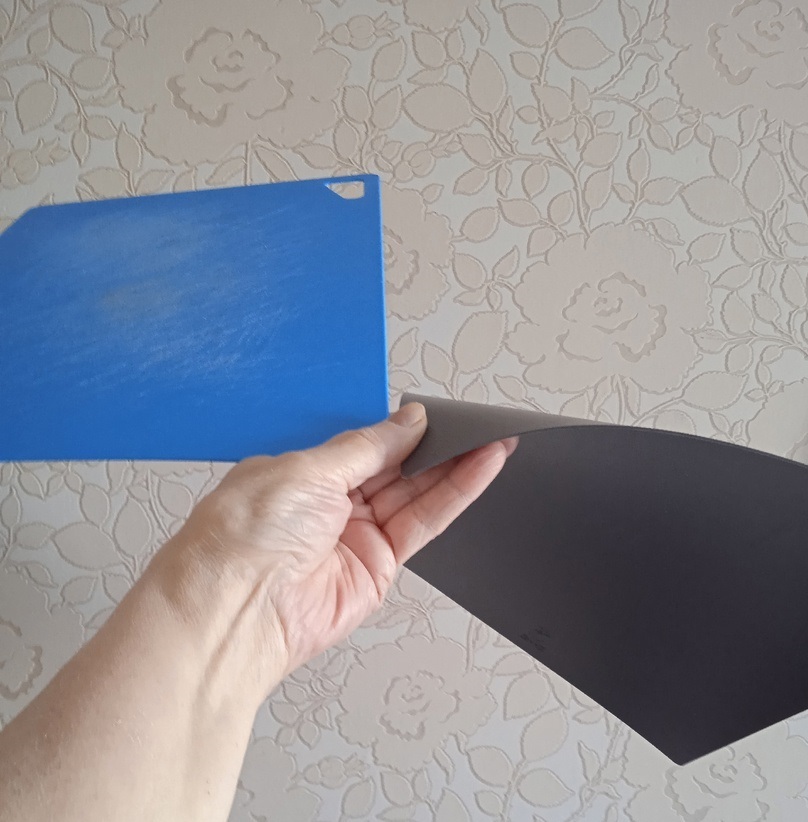 Фотография покупателя товара Доска разделочная «Эко», 34×24×0,1 см, прямоугольная, цвет голубой - Фото 1