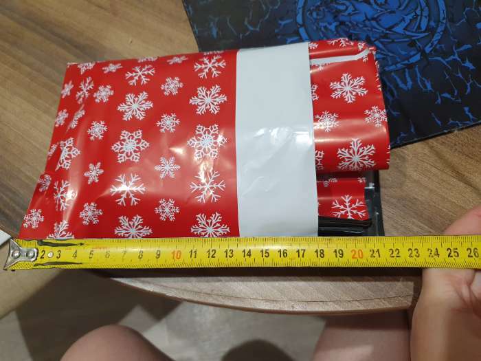 Фотография покупателя товара Курьерский пакет с клеевым клапаном, "Снежинки", 16 х 22 см, набор 50 шт - Фото 1