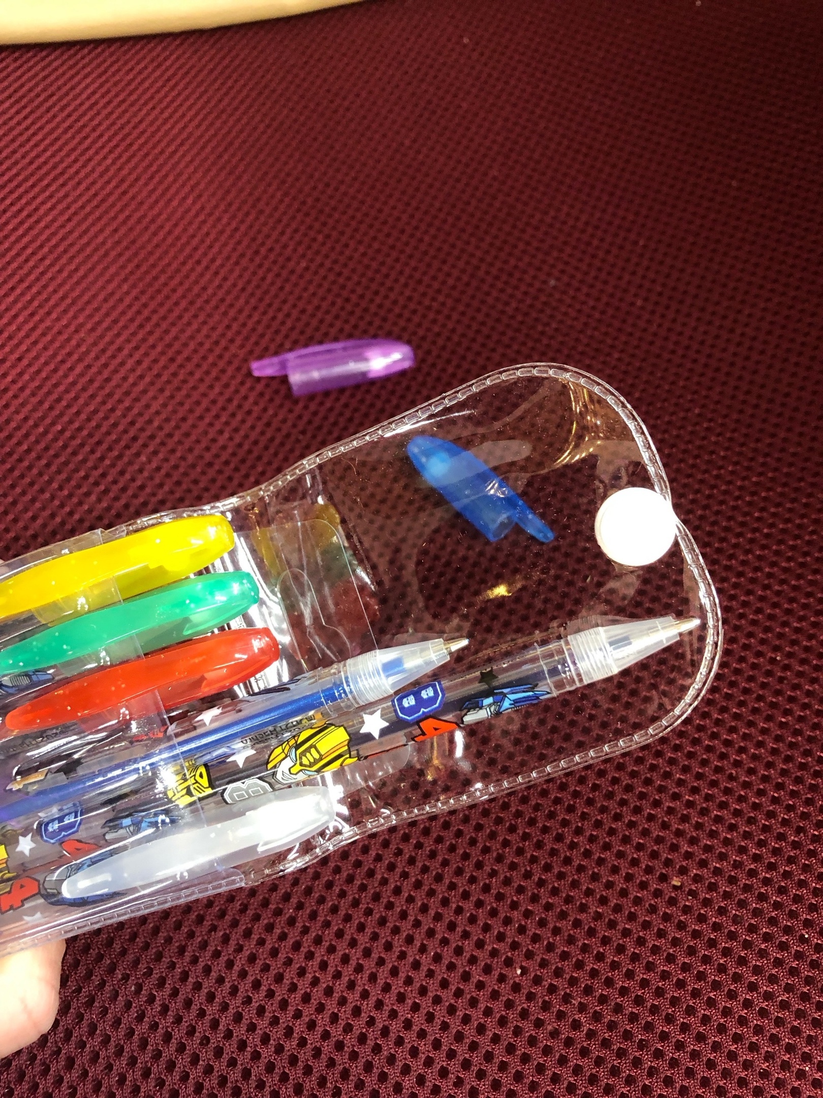 Фотография покупателя товара Ручка шариковая с блестками, 6 цветов, Трансформеры - Фото 3