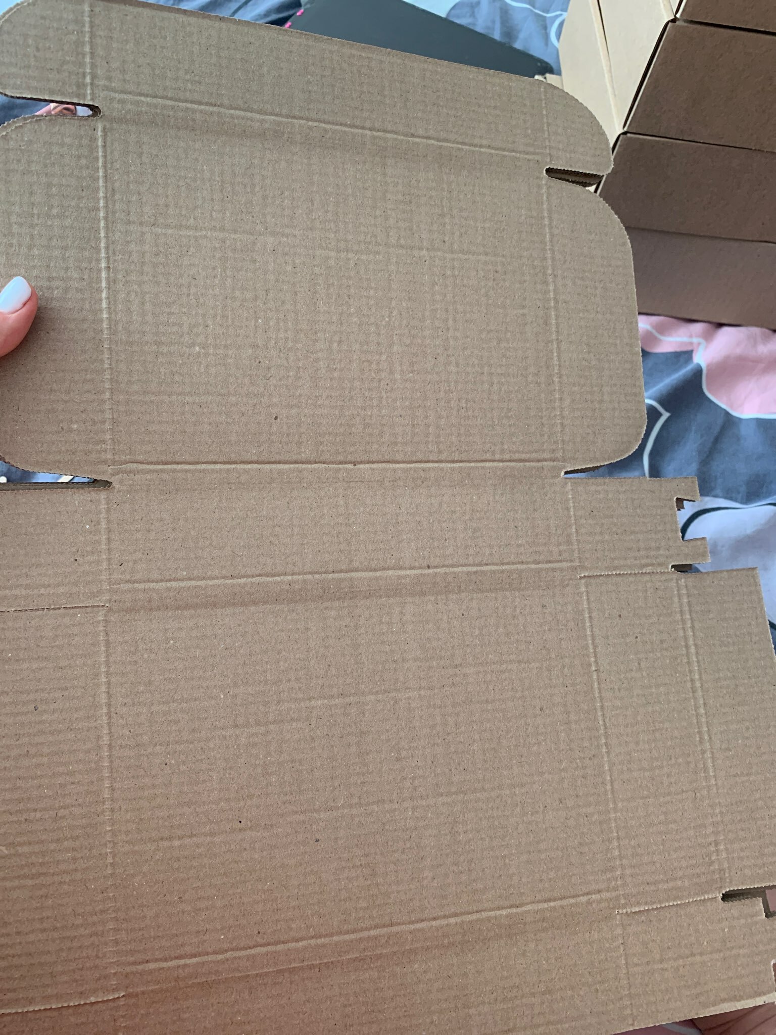 Фотография покупателя товара Коробка самосборная, бурая, 21 х 15 х 5 см - Фото 2