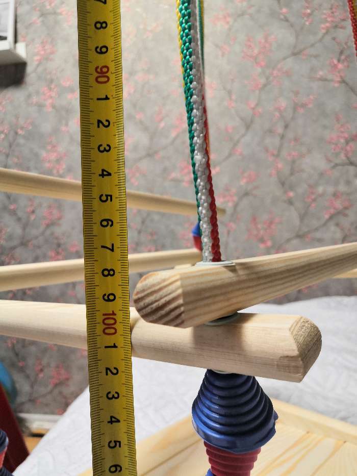 Фотография покупателя товара Качели детские подвесные "Волна", деревянные, сиденье 33×27см МИКС - Фото 8