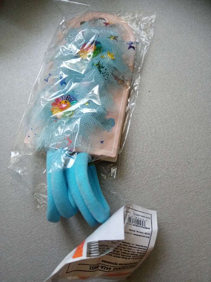 Фотография покупателя товара Набор для волос "Радужный цветок" (4 резинки, 2 зажима) ромашка, голубой - Фото 3