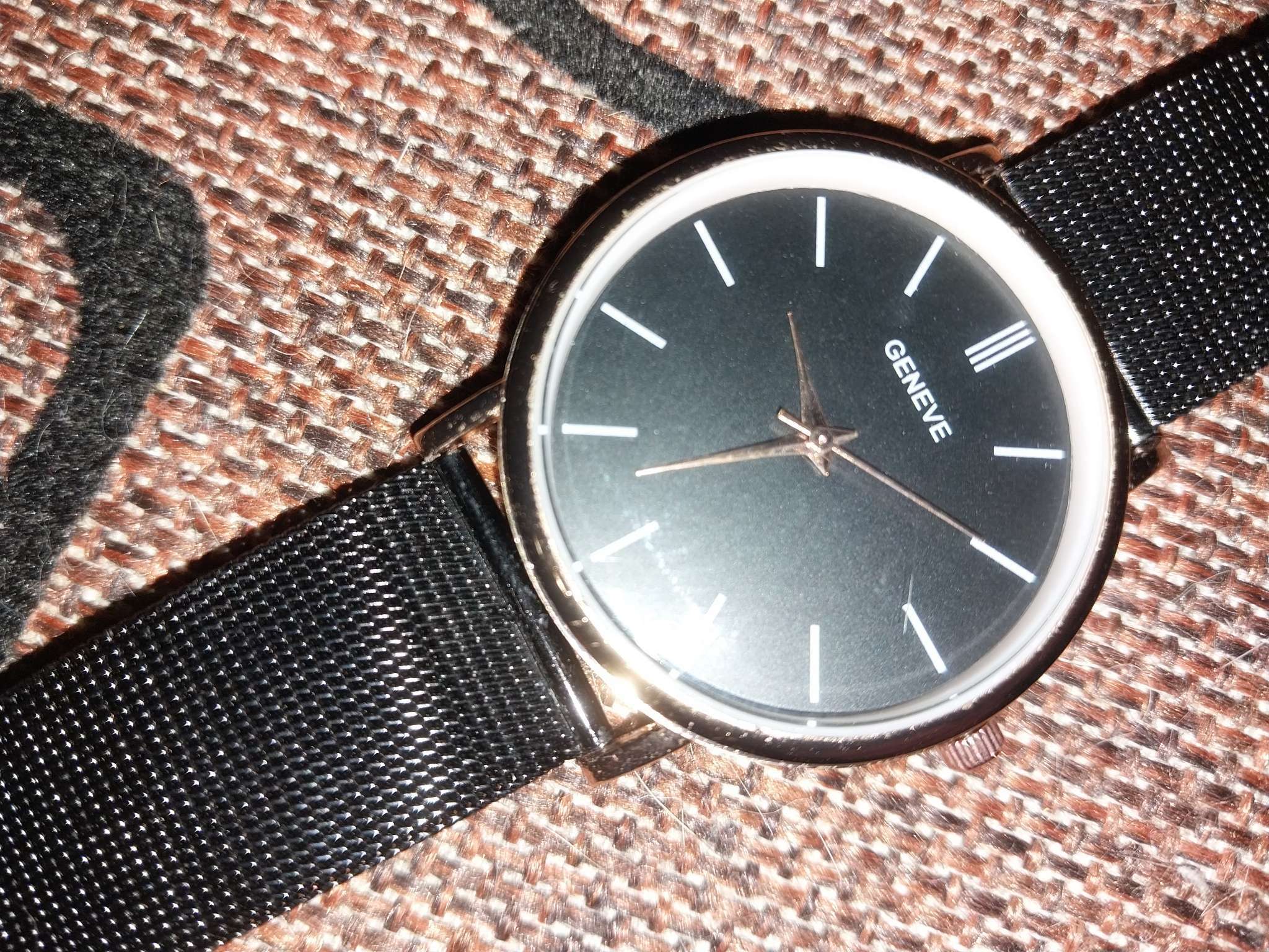 Фотография покупателя товара Часы наручные женские "Ливато", d-3.7 см, черные - Фото 3