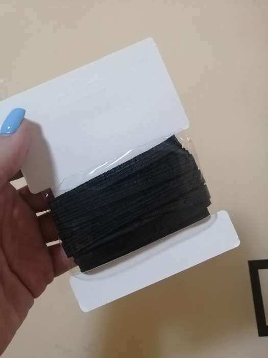 Фотография покупателя товара Резинка вязаная, 7 мм, 3,5 ± 0,5 м, цвет чёрный