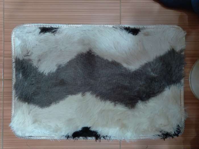 Фотография покупателя товара Коврик Доляна «Пушистик. Зиг-заг», 40×60 см, цвет коричневый