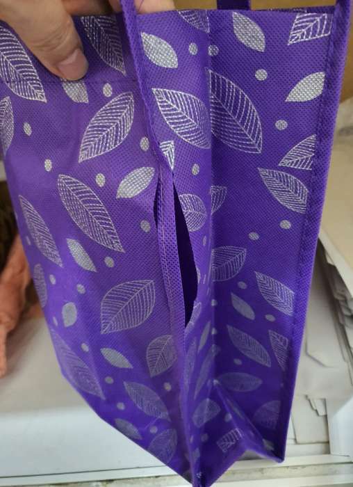 Фотография покупателя товара Сумка хозяйственная, отдел без молнии, цвет фиолетовый