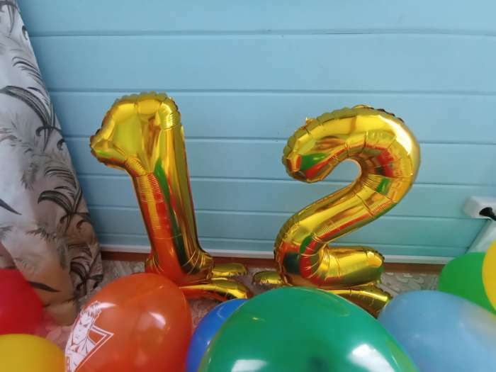 Фотография покупателя товара Воздушный шар фольгированный 32" «Цифра 1», под воздух - Фото 30