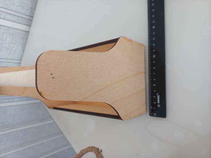 Фотография покупателя товара Кашпо деревянное 20×12.5×20 см Стелла Моно, с ручкой, натуральный Дарим Красиво - Фото 1
