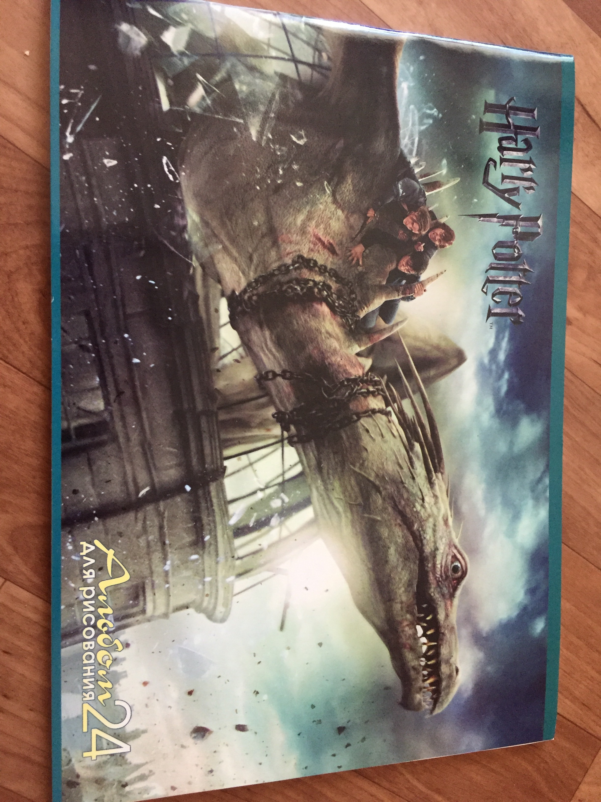 Фотография покупателя товара Альбом для рисования А4, 20 листов на скрепке «Гарри Поттер», обложка мелованный картон, МИКС - Фото 2