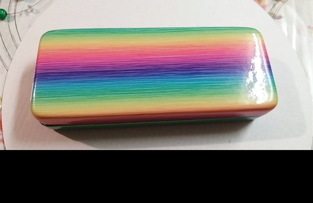 Фотография покупателя товара Футляр для очков, хлопушка, длина 16 см, цвет разноцветный