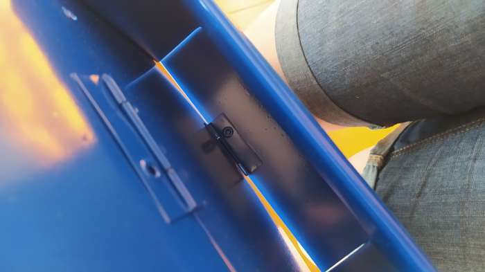 Фотография покупателя товара Ящик почтовый без замка (с петлёй), горизонтальный «Письмо», синий - Фото 5