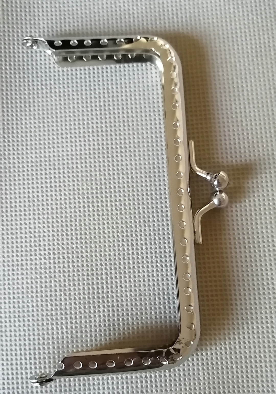 Фотография покупателя товара Фермуар пришивной «Прямоугольник», 10 см, цвет золотой - Фото 3