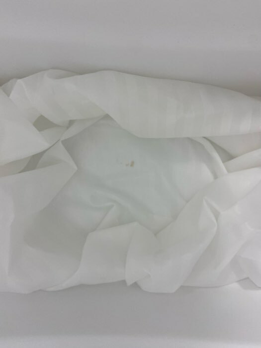 Фотография покупателя товара Штора для ванны Доляна «Полоска», 180×180 см, полиэстер, цвет белый - Фото 2