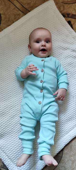 Фотография покупателя товара Комбинезон детский MINAKU, рост 74-80 см, голубой - Фото 4