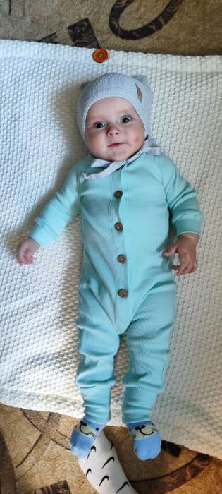 Фотография покупателя товара Комбинезон детский MINAKU, рост 74-80 см, голубой - Фото 5