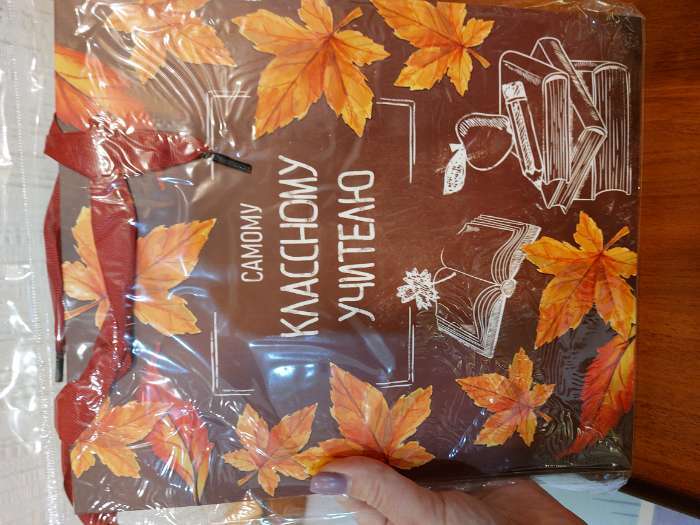 Фотография покупателя товара Пакет подарочный ламинированный, упаковка, «Классному учителю», MS 18×23×10 см - Фото 2