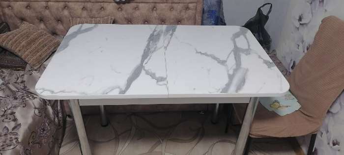 Фотография покупателя товара Стол кухонный раздвижной, 1100(1500)×700×775 мм, цвет венге/дуб вотан - Фото 7