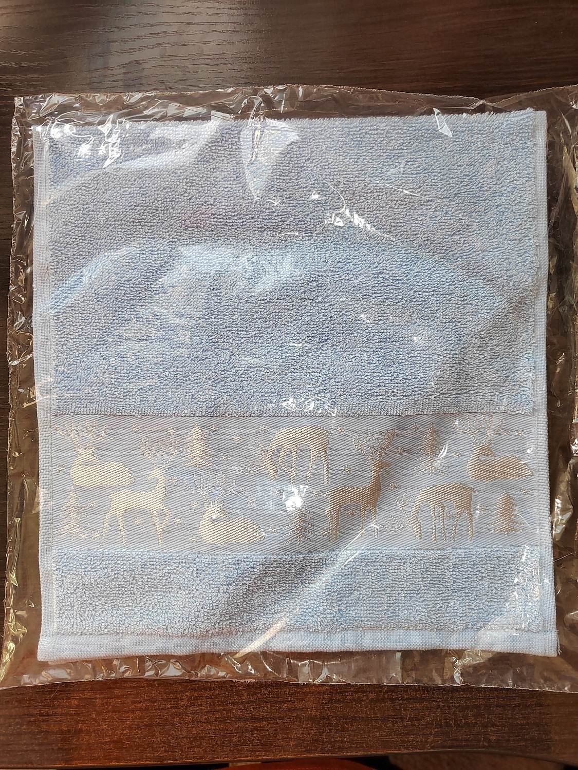 Фотография покупателя товара Новогоднее полотенце махровое "Олени" 30х60 см, 100% хлопок, 360гр/м2 - Фото 1