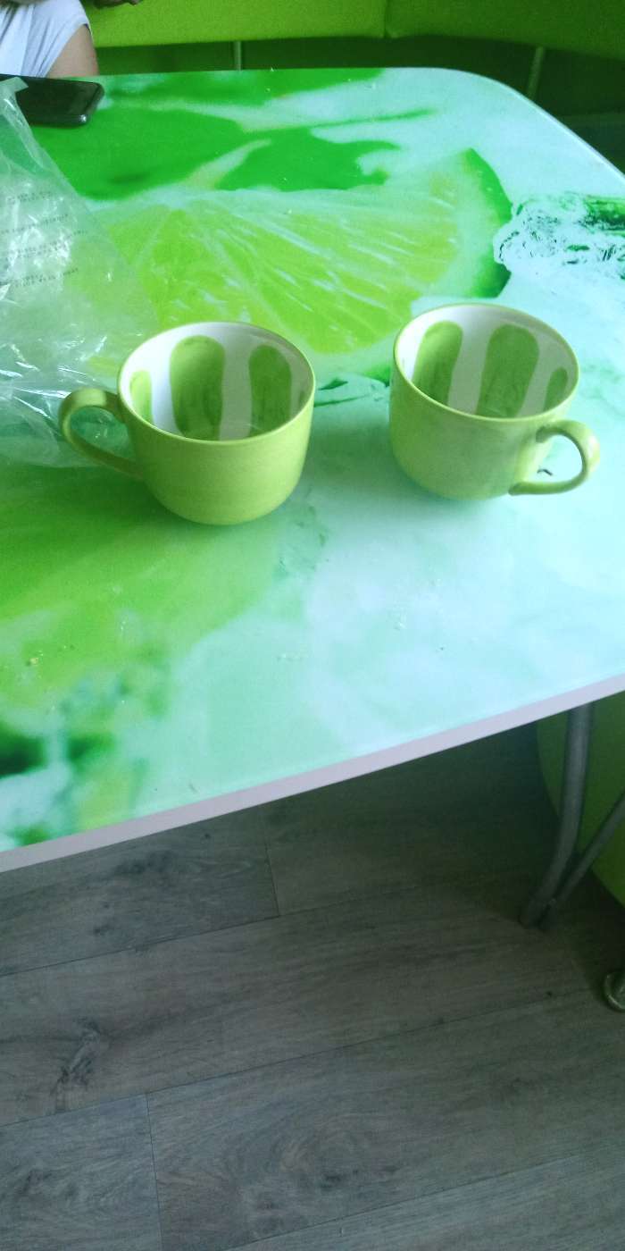 Фотография покупателя товара Кружка керамическая «Лайм», 420 мл, цвет зелёный - Фото 1