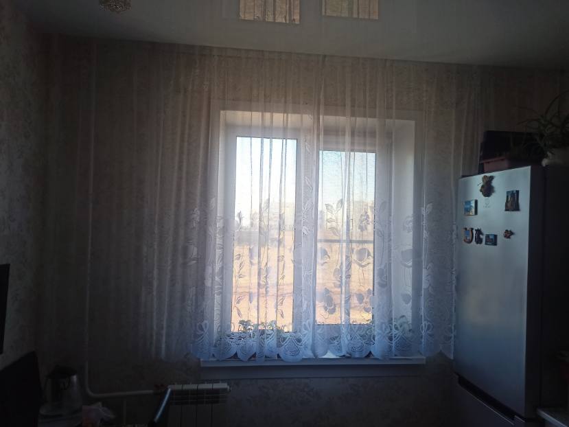 Фотография покупателя товара Тюль на кухню на шторной ленте 245х165 см, цвет белый, 100% полиэстер - Фото 8