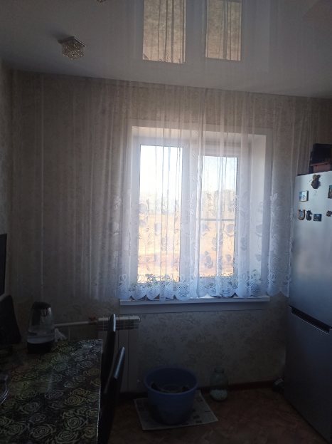 Фотография покупателя товара Тюль на кухню на шторной ленте 245х165 см, цвет белый, 100% полиэстер