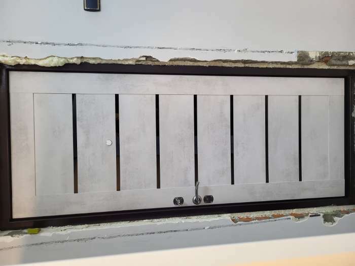 Фотография покупателя товара Входная дверь «Metix 22», 860×2050 мм, левая, цвет антик медь / бетон снежный - Фото 3