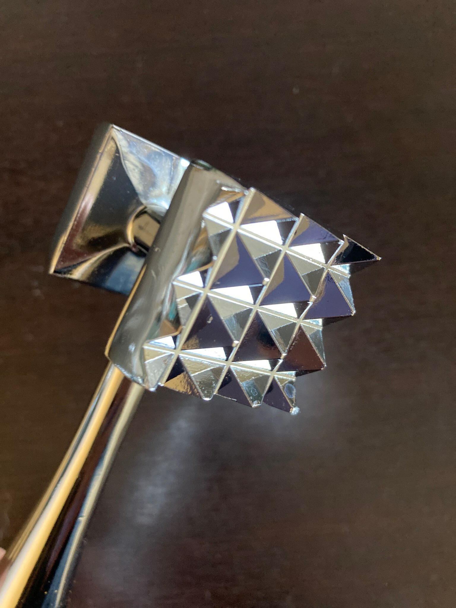 Фотография покупателя товара Молоток для мяса Доляна «Хром», 272 г, цвет чёрный - Фото 4