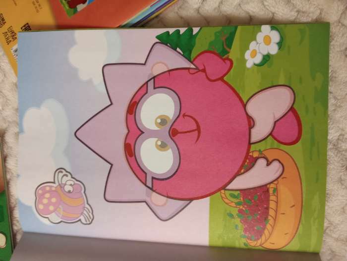 Фотография покупателя товара Книга с аппликациями, 20 стр., А5, Смешарики - Фото 4