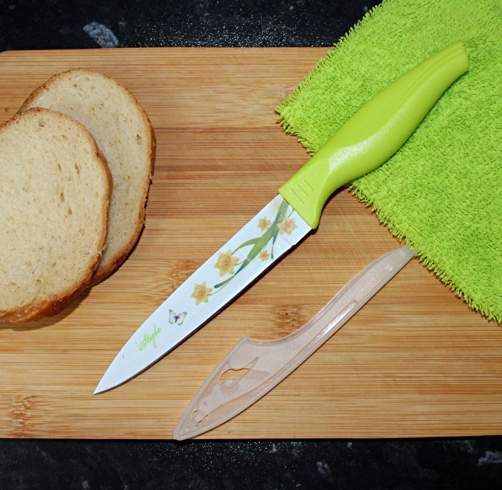 Фотография покупателя товара Нож кухонный с антиналипающим покрытием «Норберт», лезвие 8,5 см, цвет МИКС - Фото 1