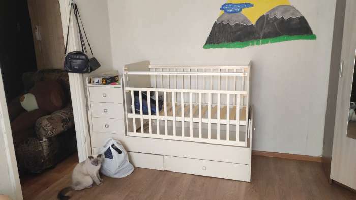 Фотография покупателя товара Кровать-трансформер «Фея 1100» слоновая кость - Фото 1