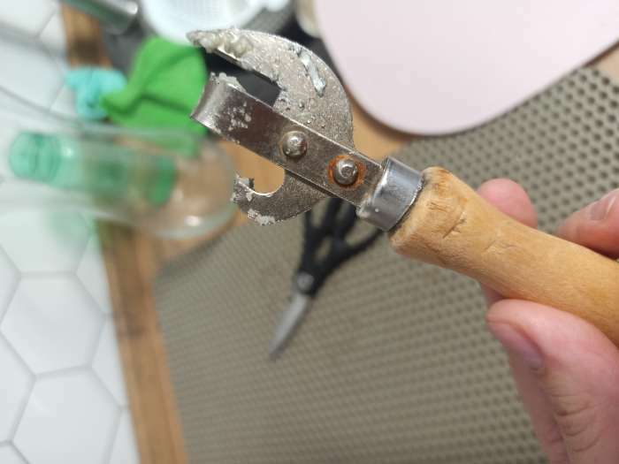 Фотография покупателя товара Нож консервный клёпанный «Традиционный», 15,5×3,7 см - Фото 1
