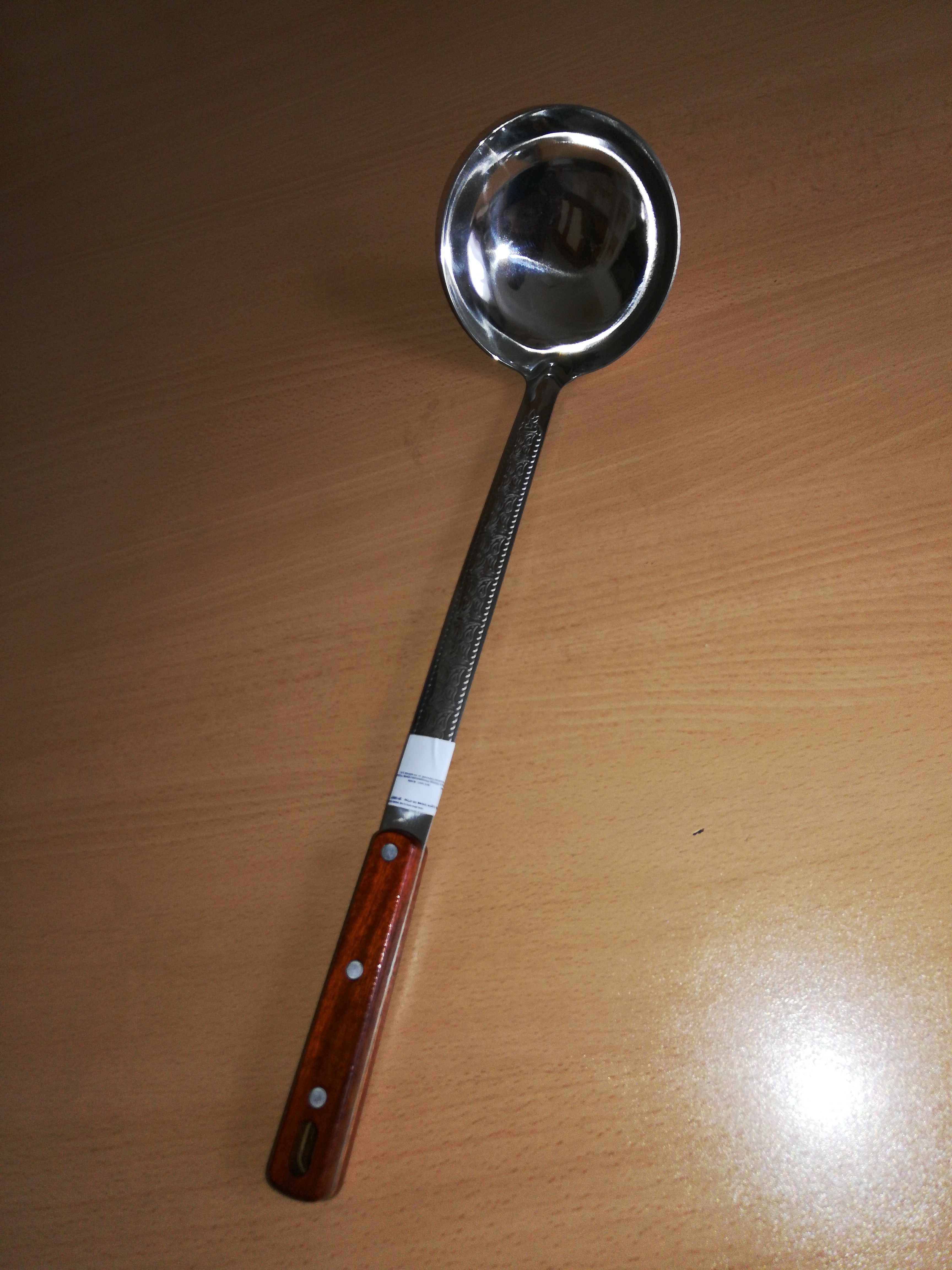 Фотография покупателя товара Поварешка для казана узбекская 45см, с деревянной ручкой - Фото 1