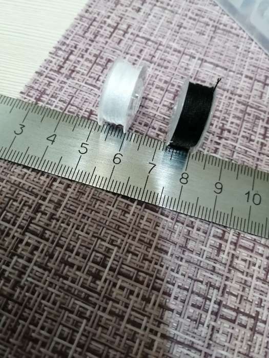 Фотография покупателя товара Набор шпулек с нитками, в органайзере, d = 20 мм, 25 шт, цвет чёрный/белый