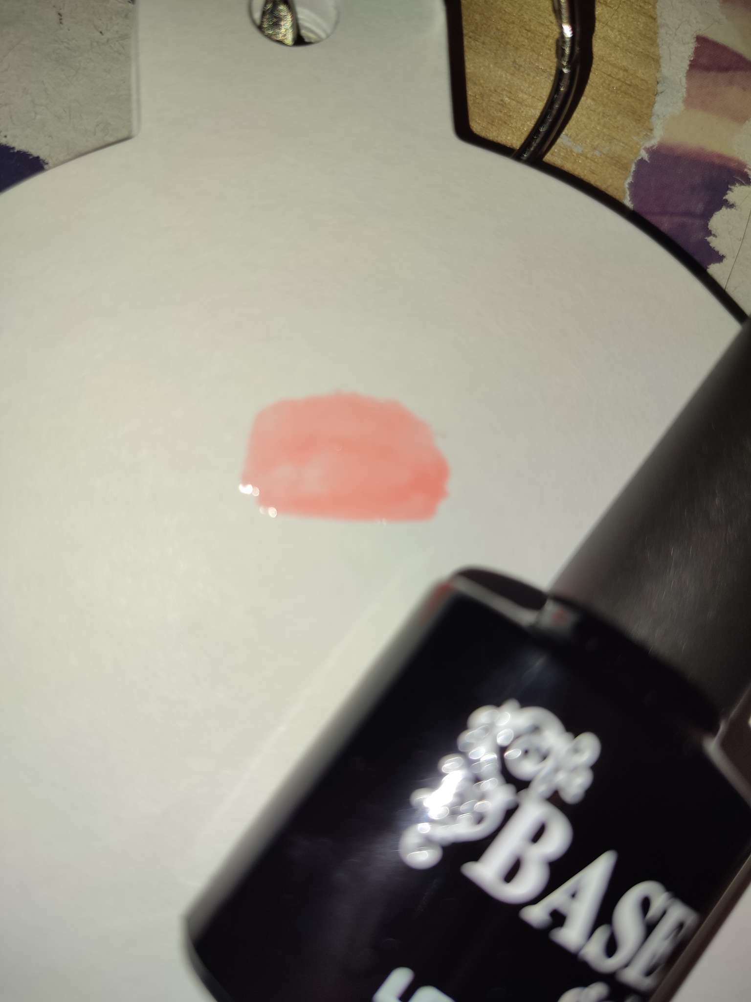 Фотография покупателя товара База для ногтей камуфлирующая, цвет розовый, 10 мл - Фото 3