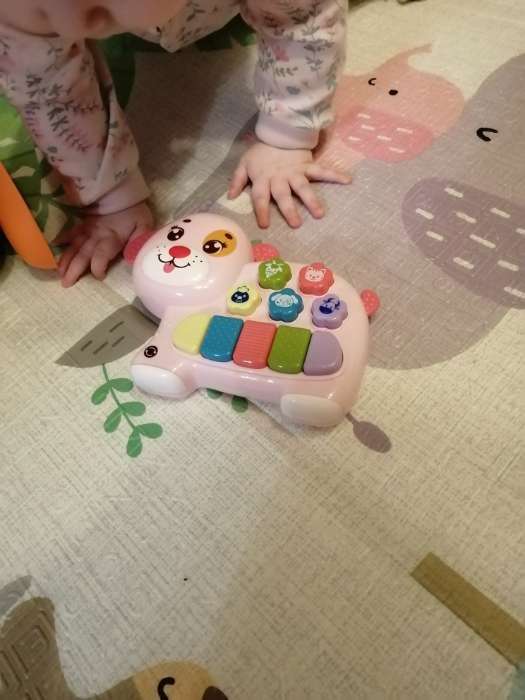 Фотография покупателя товара Музыкальная игрушка «Любимый друг», звук, свет, розовая собачка - Фото 1