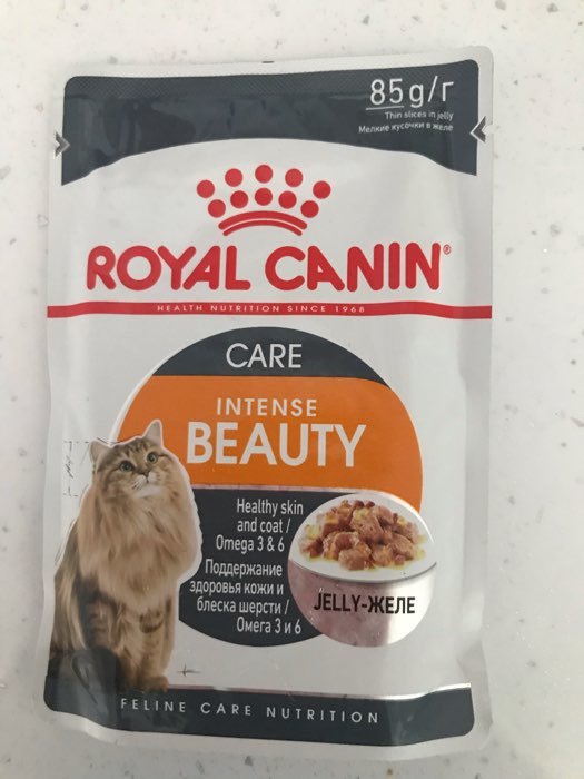 Фотография покупателя товара Влажный корм RC Hair&Skin Care для кошек, для кожи и шерсти, в желе, пауч, 85 г