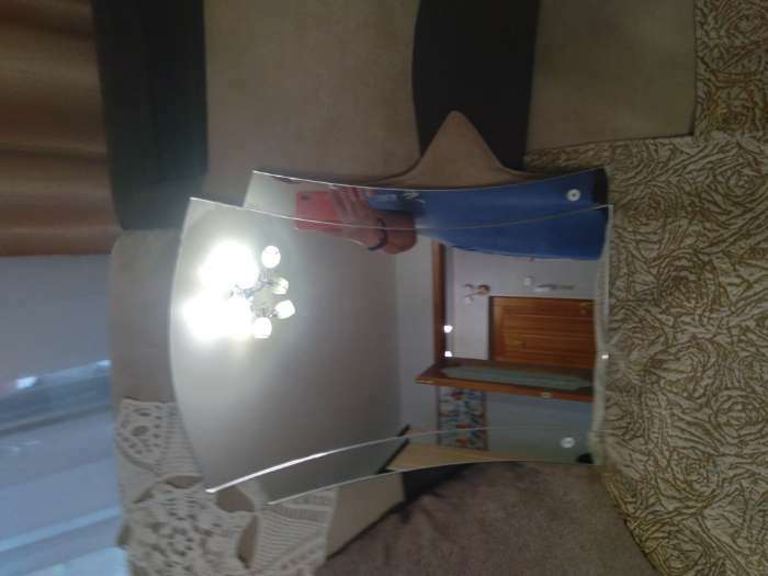 Фотография покупателя товара Зеркало «Лотос», настенное, с полочкой, 48×55 см - Фото 4